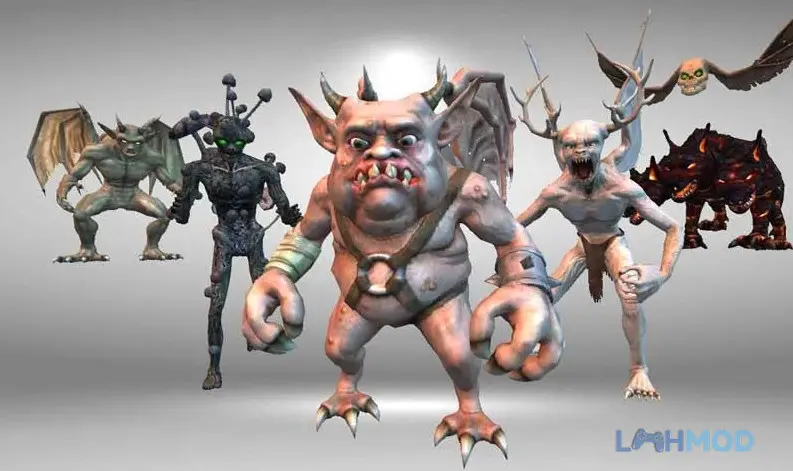 Ảnh 2 của Tải Monster Killing City Shooting Apk 1.1.1 cho Android iOs Cảnh người chơi đối đầu với nhiều loại quái vật trong thành phố