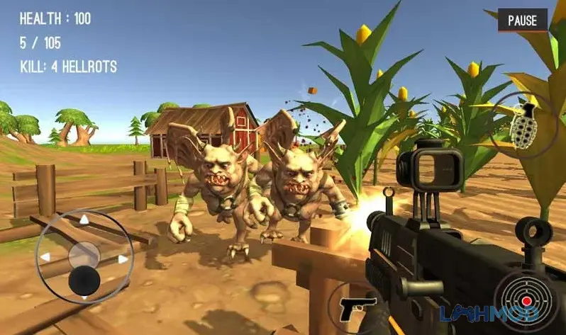 Ảnh 3 của Tải Monster Killing City Shooting Apk 1.1.1 cho Android iOs Hình ảnh cận cảnh người lính đang ngắm bắn một con quái vật