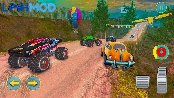 Ảnh 1 của Monster Truck – Offroad Games APK 1.0.3 Android iOS Xe tải quái vật thực hiện pha nhào lộn trên đường đua địa hình