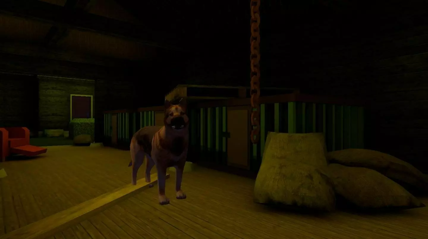 Ảnh 5 của Tải game Mr. Dog: Scary Story of Son Mod APK v1.6.24 (Dumb Enemies, Không Quảng Cáo) Mr. Dog đuổi bắt người chơi trong không gian tối tăm
