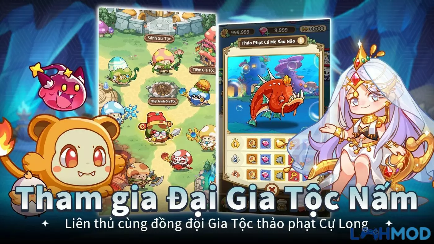 Ảnh 6 của Tải Hack Nấm Lùn Tiến Lên Apk 2.0.28 (Mod menu, Mở khóa) Giao diện chế độ chơi online, nơi người chơi Hack Nấm Lùn Tiến Lên có thể lập đội