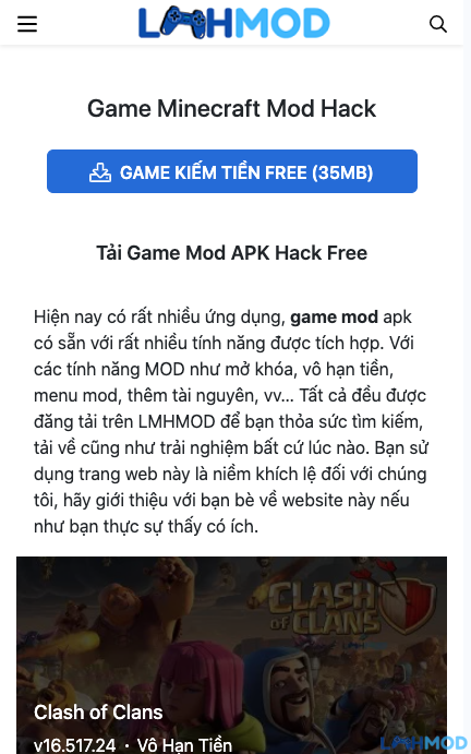 Ảnh 8 của Tải Hack Nấm Lùn Tiến Lên Apk 2.0.28 (Mod menu, Mở khóa) Hướng dẫn truy cập website Lmhmod.app để tải game