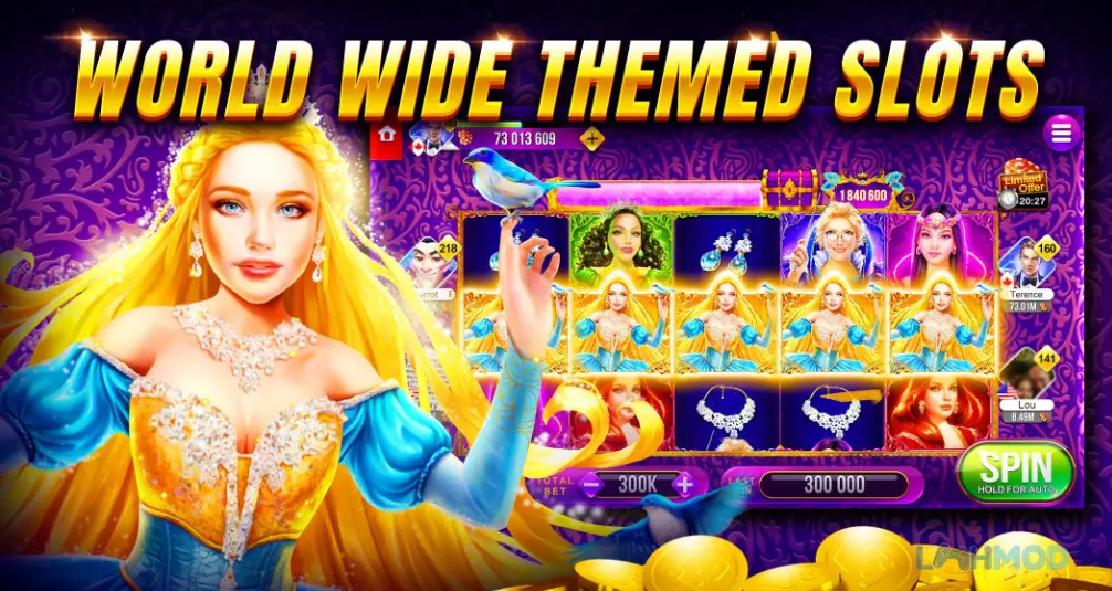 Ảnh 4 của Tải Neverland Casino Vegas Slots Mod Apk v2.219.0 (Vô Hạn Tiền) cho Android iOs Hàng trăm máy đánh bạc 3D đang chờ bạn khám phá trong Neverland Casino Vegas Slots