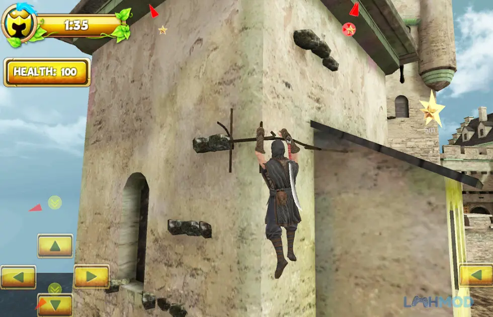 Ảnh 4 của Tải Ninja Samurai Assassin Hero II Apk 1.3.2 cho Android iOs Cảnh chiến binh ninja chuẩn bị tấn công