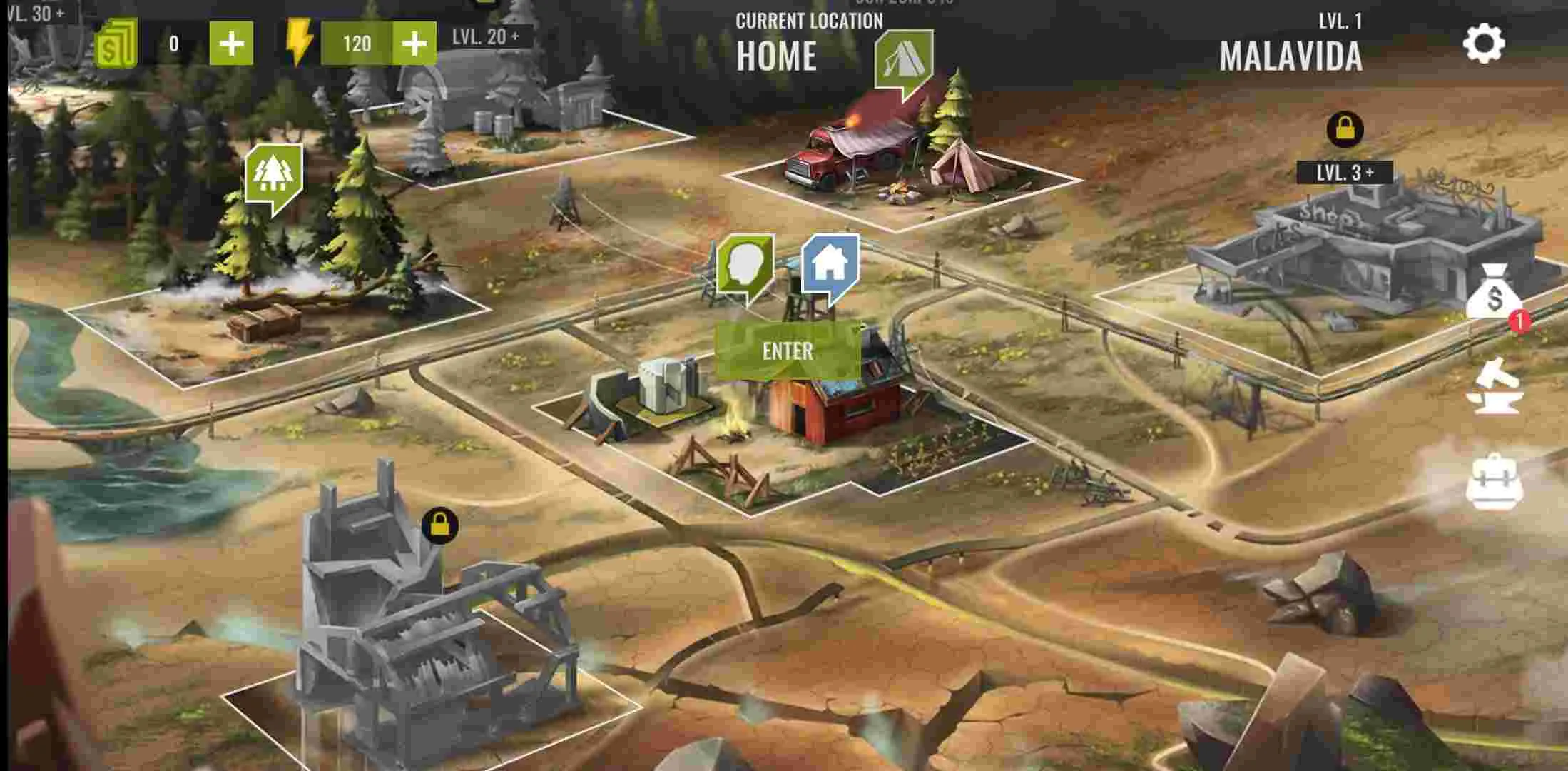 Ảnh 1 của Tải game No Way To Die Mod APK 1.27 (Vô Hạn Tiền, Chế Tạo) Thế giới hậu tận thế trong No Way To Die Mod với người sống sót