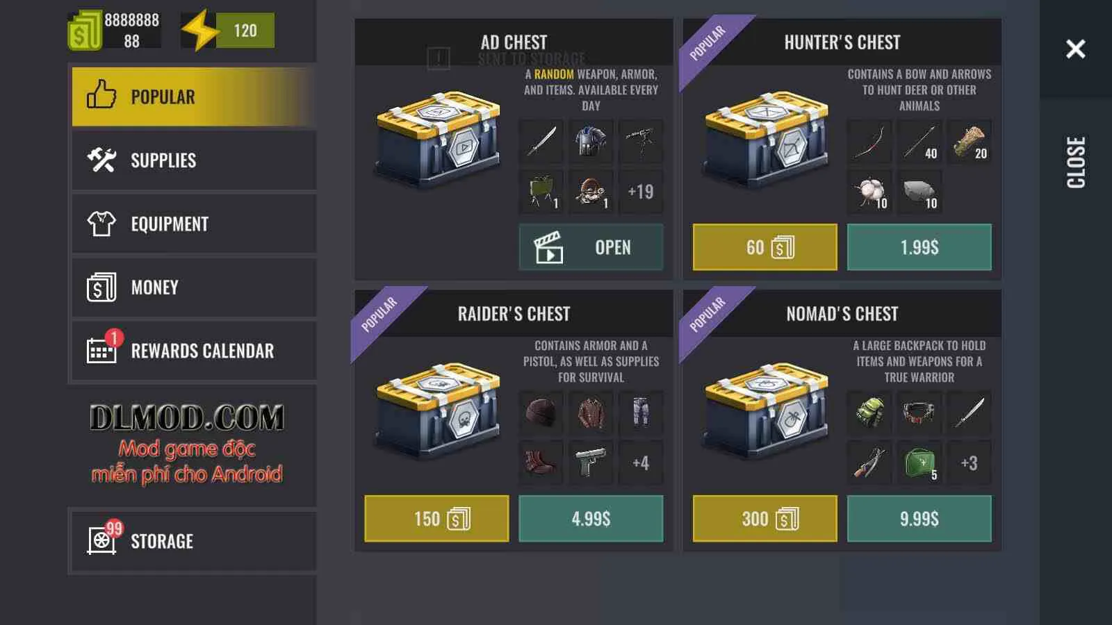 Ảnh 2 của Tải game No Way To Die Mod APK 1.27 (Vô Hạn Tiền, Chế Tạo) Hệ thống chế tạo và nâng cấp vật phẩm trong No Way To Die Mod