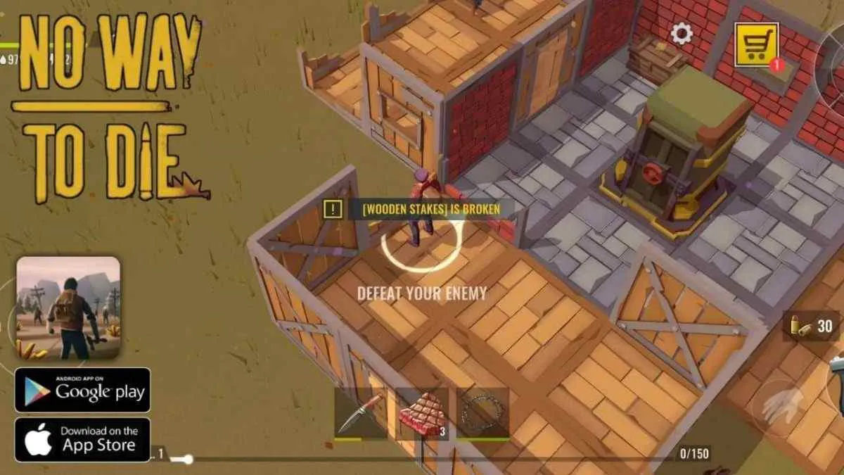 Ảnh 4 của Tải game No Way To Die Mod APK 1.27 (Vô Hạn Tiền, Chế Tạo) Cảnh chiến đấu khốc liệt trong No Way To Die Mod