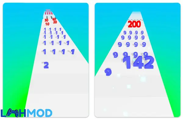 Ảnh 2 của Tải Number Merge APK 1.0.0 cho Android iOS Người chơi đang kết hợp các ô số lớn trên bảng Number Merge