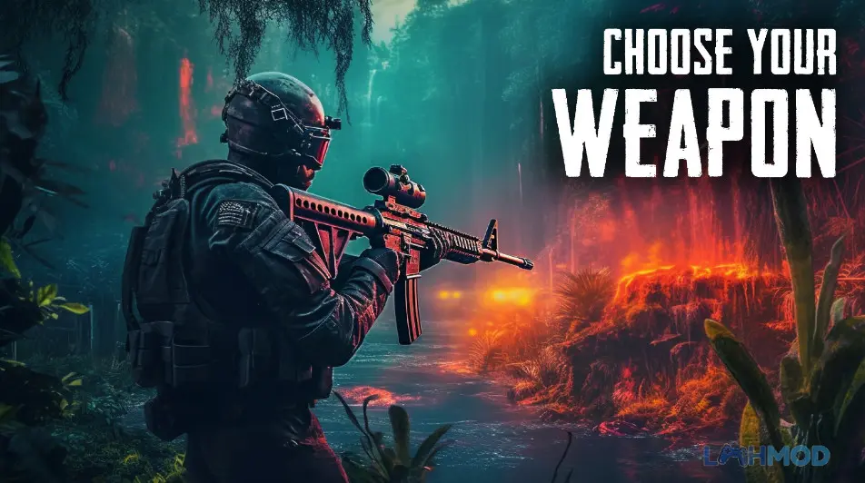 Ảnh 3 của Tải Offline Player Squad Fire Gun Mod Apk 5.5 (Bất Tử) cho Android iOs Hình ảnh chiến binh đang hành động trong trận chiến đầy kịch tính