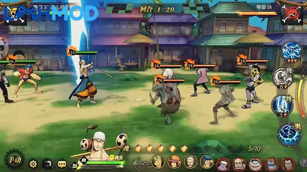 Ảnh 2 của Tải One Piece Burning Will APK 1.15.0.302226 cho Android iOS Cảnh chiến đấu trong One Piece Burning Will với hiệu ứng kỹ năng