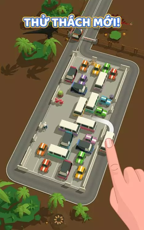 Ảnh 2 của Tải game Parking Jam 3D Mod APK 0.119.1 (Vô Hạn Tiền) Giao diện game Parking Jam 3D Mod với các loại xe đa dạng