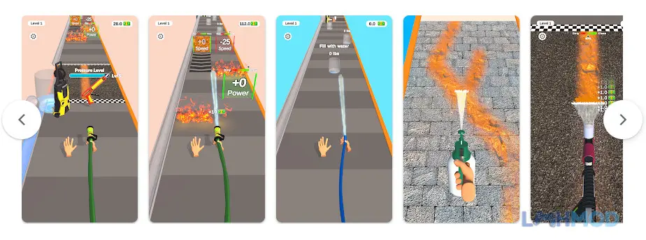 Ảnh 3 của Tải Pressure Washing Run Mod Apk 2.1.0 (Vô Hạn Tiền) cho Android iOs Giao diện nâng cấp và các tùy chọn trong game Pressure Washing Run Mod