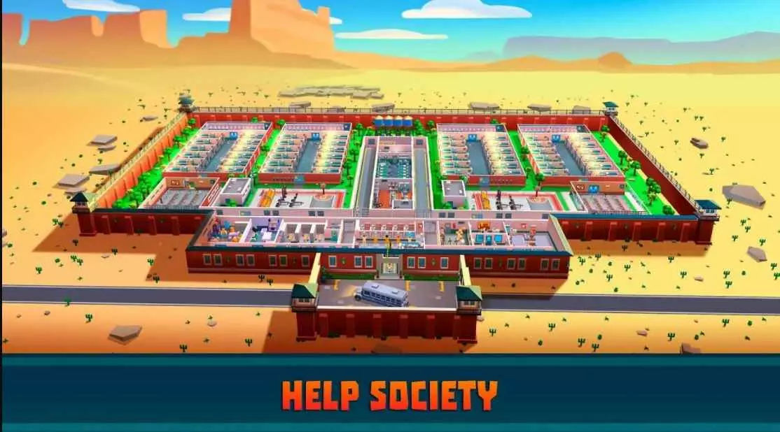 Ảnh 2 của Tải game Prison Empire Tycoon Mod APK 2.7.8 (Menu, Vô Hạn Tiền) Giao diện tổng quan game Prison Empire Tycoon Mod