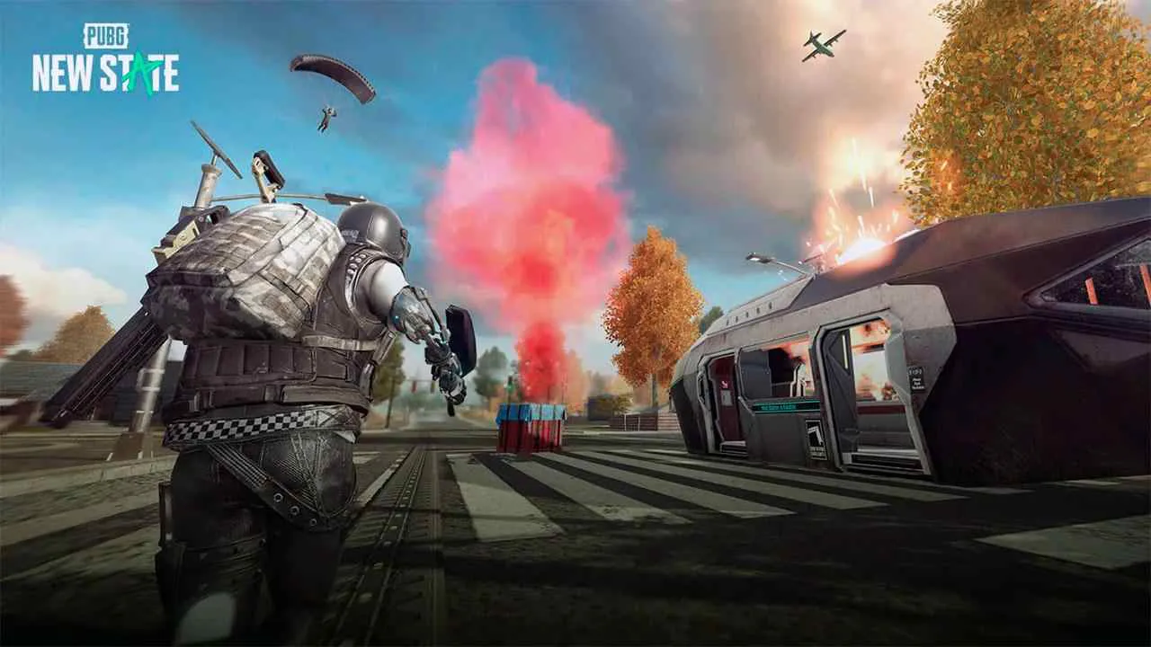 Ảnh 2 của Tải game PUBG: NEW STATE Mod APK 0.9.39.330 (Vô Hạn Tiền) Người chơi chiến đấu trong thành phố hoang tàn của PUBG NEW STATE