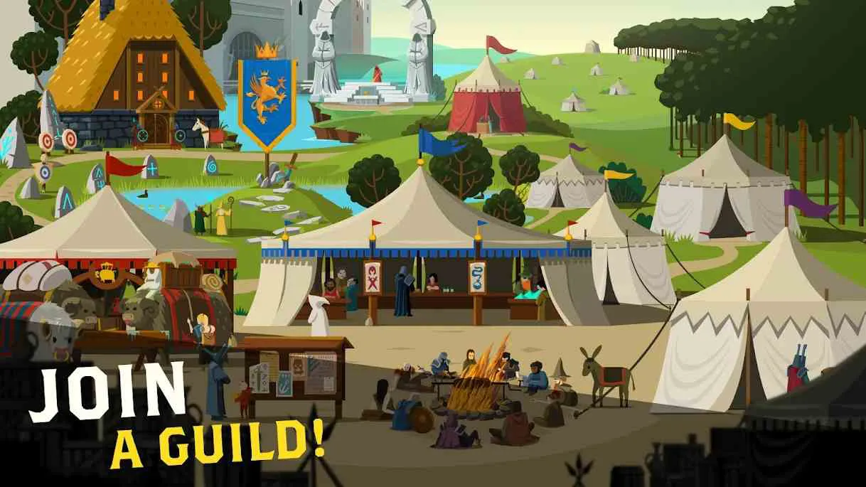 Ảnh 2 của Tải game Questland Mod APK 4.3.2 (Menu, Speed, Skip Battle) Anh hùng Questland với trang bị độc đáo