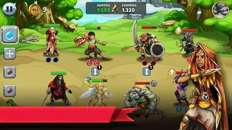 Ảnh 4 của Tải game Questland Mod APK 4.3.2 (Menu, Speed, Skip Battle) Trận chiến theo lượt đầy kịch tính trong Questland
