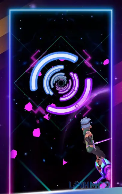 Ảnh 4 của Tải Rainbow Surfer Duet Color Apk 1.0.54 cho Android iOs Cảnh quan rực rỡ và hiệu ứng chuyển động trong Rainbow Surfer Duet Color