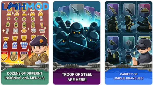 Ảnh 2 của Rank Insignia Super Explosion MOD APK 1.3.2 (Vô hạn tiền) Giao diện chiến đấu của Rank Insignia Super Explosion