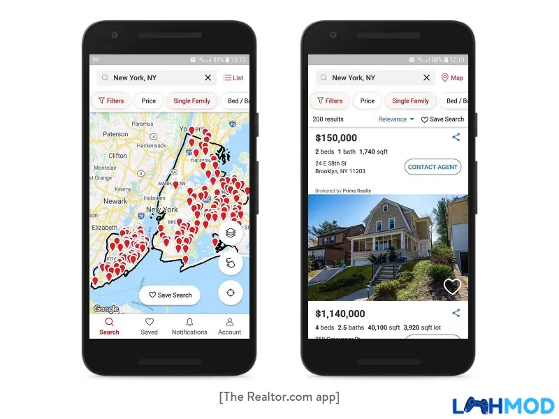 Ảnh 3 của Tải Realtor.com Real Estate Apk 11.2.1 cho Android Screenshot của giao diện ứng dụng Realtor.com Real Estate hiển thị thông tin chi tiết về một ngôi nhà