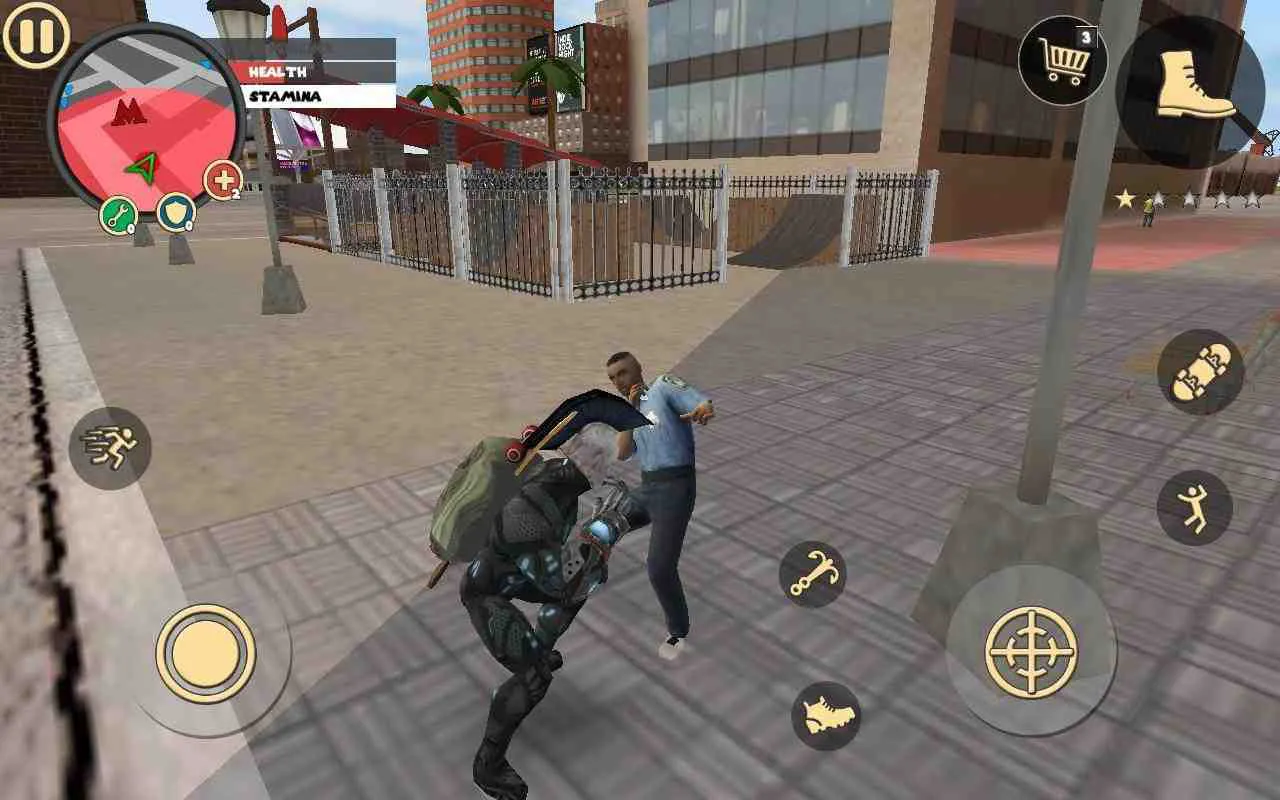 Ảnh 2 của Tải game Rope Hero Vice Town Mod APK 6.5.5 (Vô Hạn Tiền) Người hùng đu dây trong Rope Hero Vice Town Mod