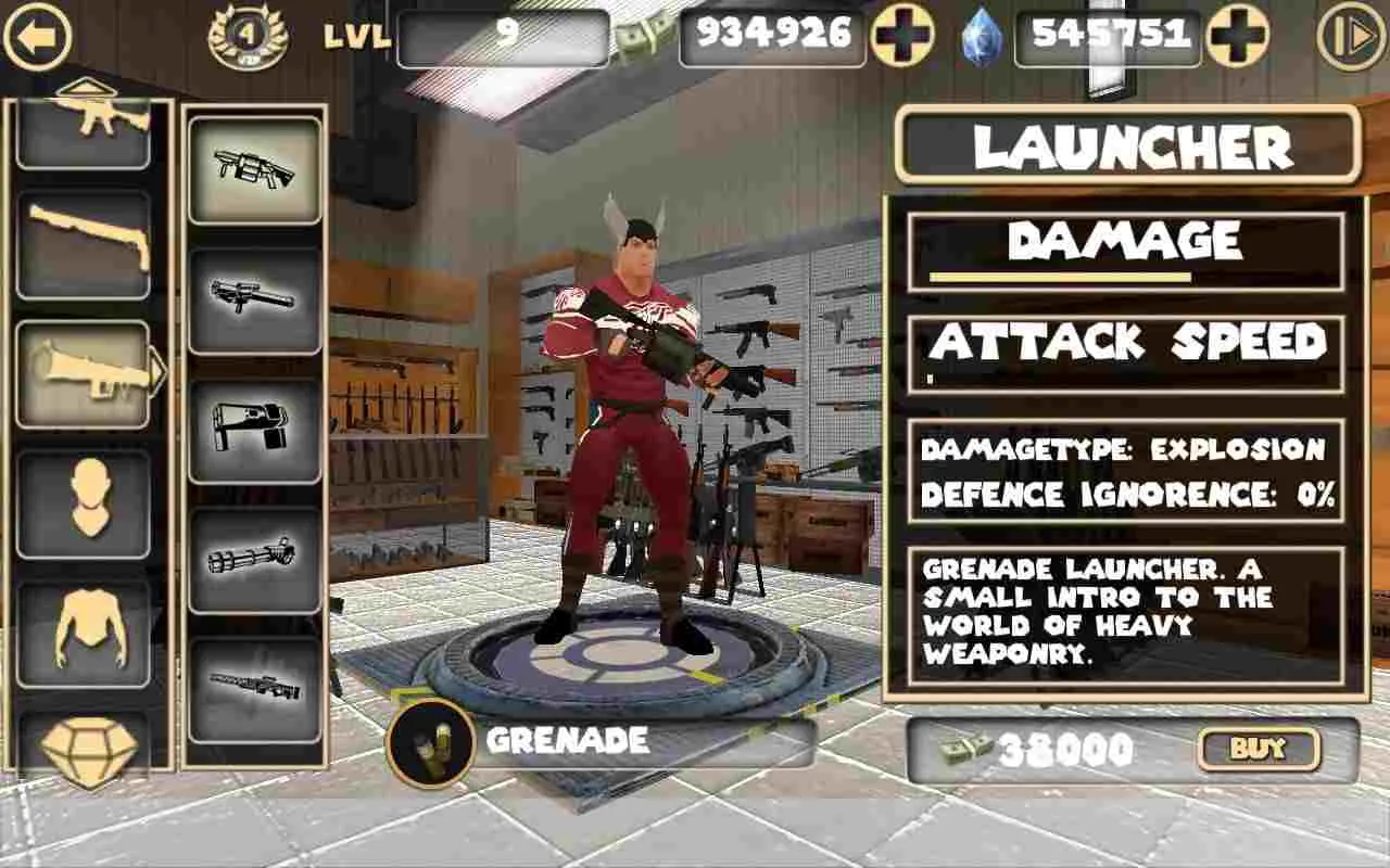 Ảnh 3 của Tải game Rope Hero Vice Town Mod APK 6.5.5 (Vô Hạn Tiền) Hệ thống vũ khí trong game Rope Hero Vice Town Mod
