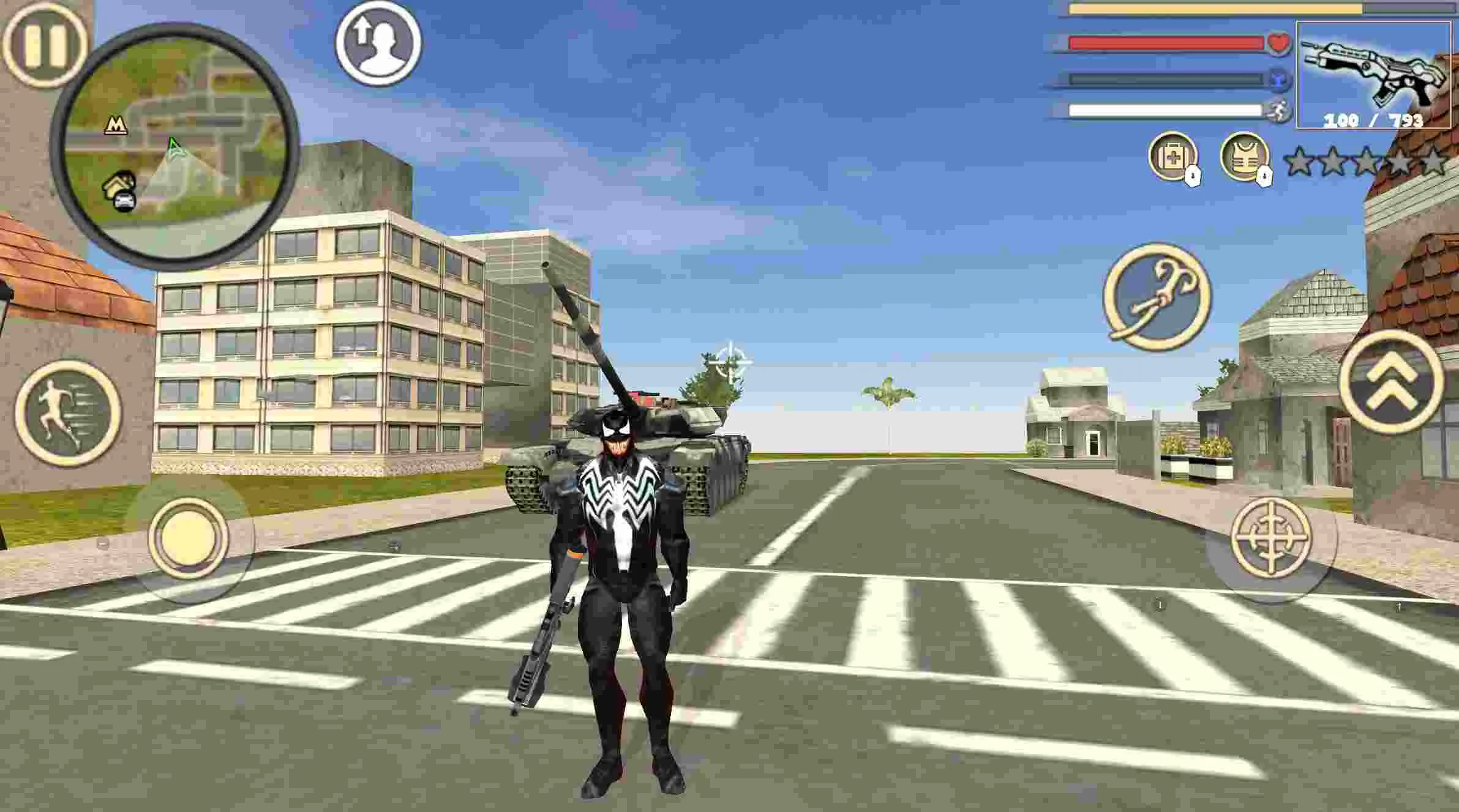 Ảnh 4 của Tải game Rope Hero Vice Town Mod APK 6.5.5 (Vô Hạn Tiền) Trùm cuối trong Rope Hero Vice Town Mod