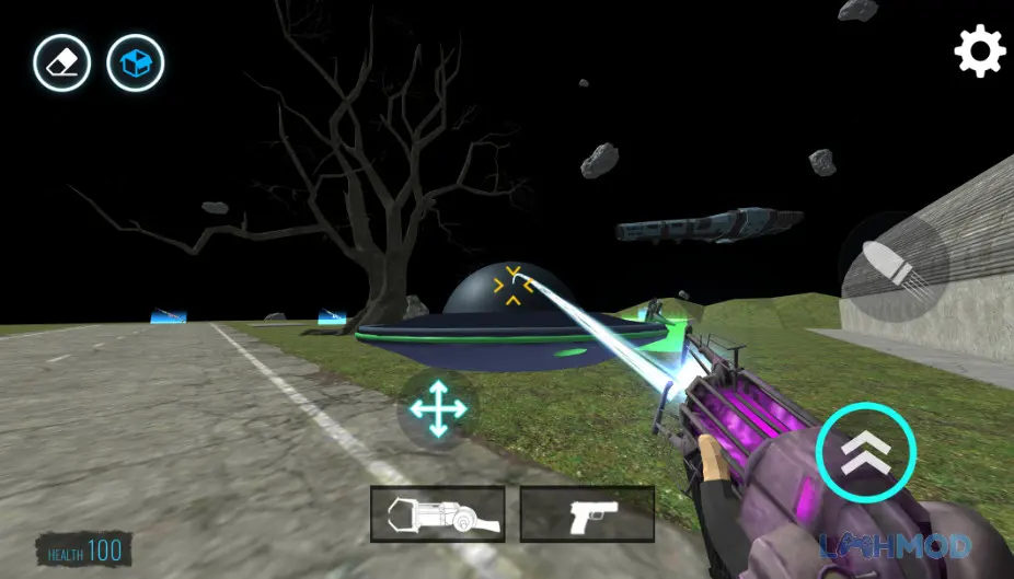 Ảnh 4 của Tải Sandbox In Space Mod Apk 1.0 (Free Rewards) cho Android iOs Cảnh một hành tinh được tạo ra trong game Sandbox In Space Mod