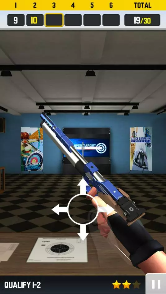 Ảnh 3 của Shooting Champion Mod APK 1.1.7 (Menu, Free Guns +999999) Giao diện thi đấu 1vs1 của game Shooting Champion Mod