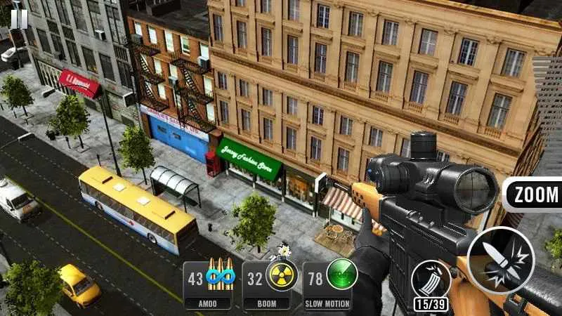 Ảnh 2 của Tải game Sniper Shot 3D Mod APK 1.5.3 (Mở Khóa Vũ Khí) Cảnh tượng trong game bắn tỉa Sniper Shot 3D Mod
