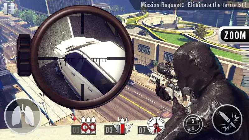 Ảnh 4 của Tải game Sniper Shot 3D Mod APK 1.5.3 (Mở Khóa Vũ Khí) Người chơi ngắm bắn mục tiêu từ xa trong Sniper Shot 3D Mod
