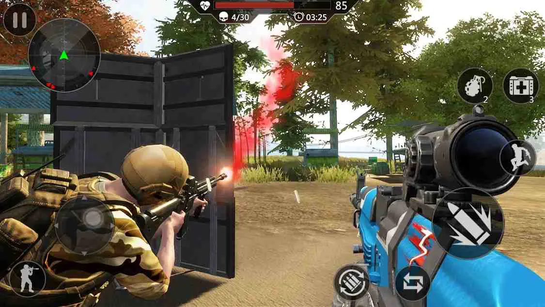 Ảnh 2 của Tải game Special Ops 2020 Mod APK 1.2.7 (Vô Hạn Tiền) Hệ thống súng đa dạng trong Special Ops 2020 Mod