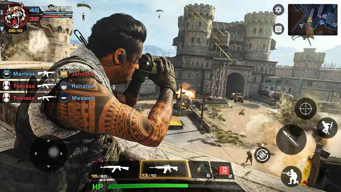Ảnh 4 của Tải game Special Ops 2020 Mod APK 1.2.7 (Vô Hạn Tiền) Game Special Ops 2020 Mod với các trận chiến đồng đội