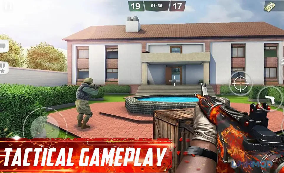 Ảnh 2 của Tải Special Ops Online FPS PVP Mod Apk 3.33 (Vô Hạn Tiền) cho Android iOs Cảnh chiến đấu trong game Special Ops Online FPS PVP