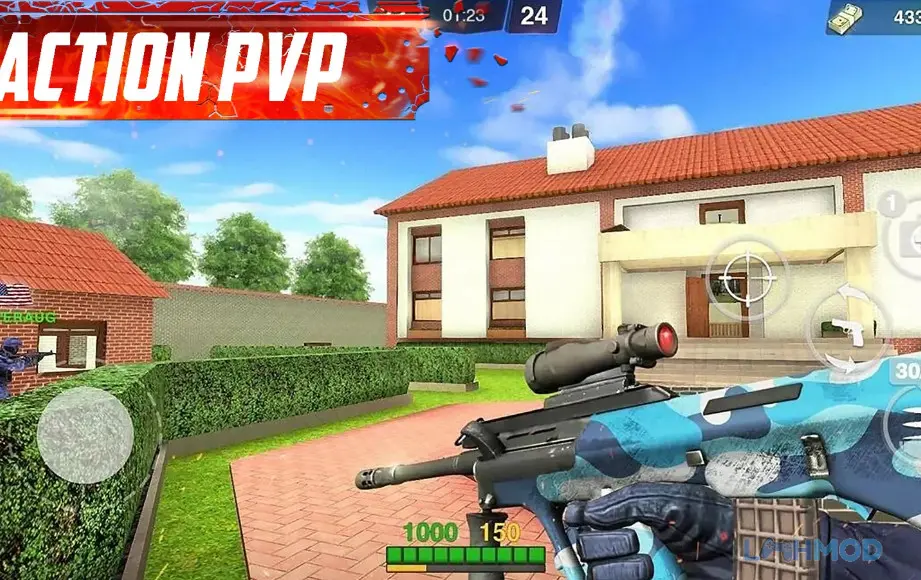 Ảnh 3 của Tải Special Ops Online FPS PVP Mod Apk 3.33 (Vô Hạn Tiền) cho Android iOs Người chơi cùng đồng đội trong Special Ops Online FPS PVP