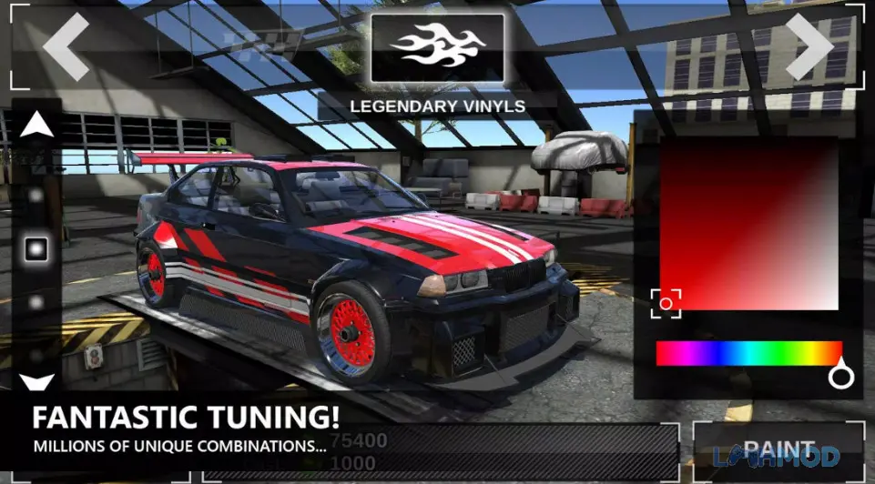 Ảnh 3 của Tải Speed Legends Car Driving Sim Mod Apk 1.0.4 (Vô Hạn Tiền) cho Android Nhiều loại xe đa dạng được xếp hàng trong gara của Speed Legends Car Driving Sim