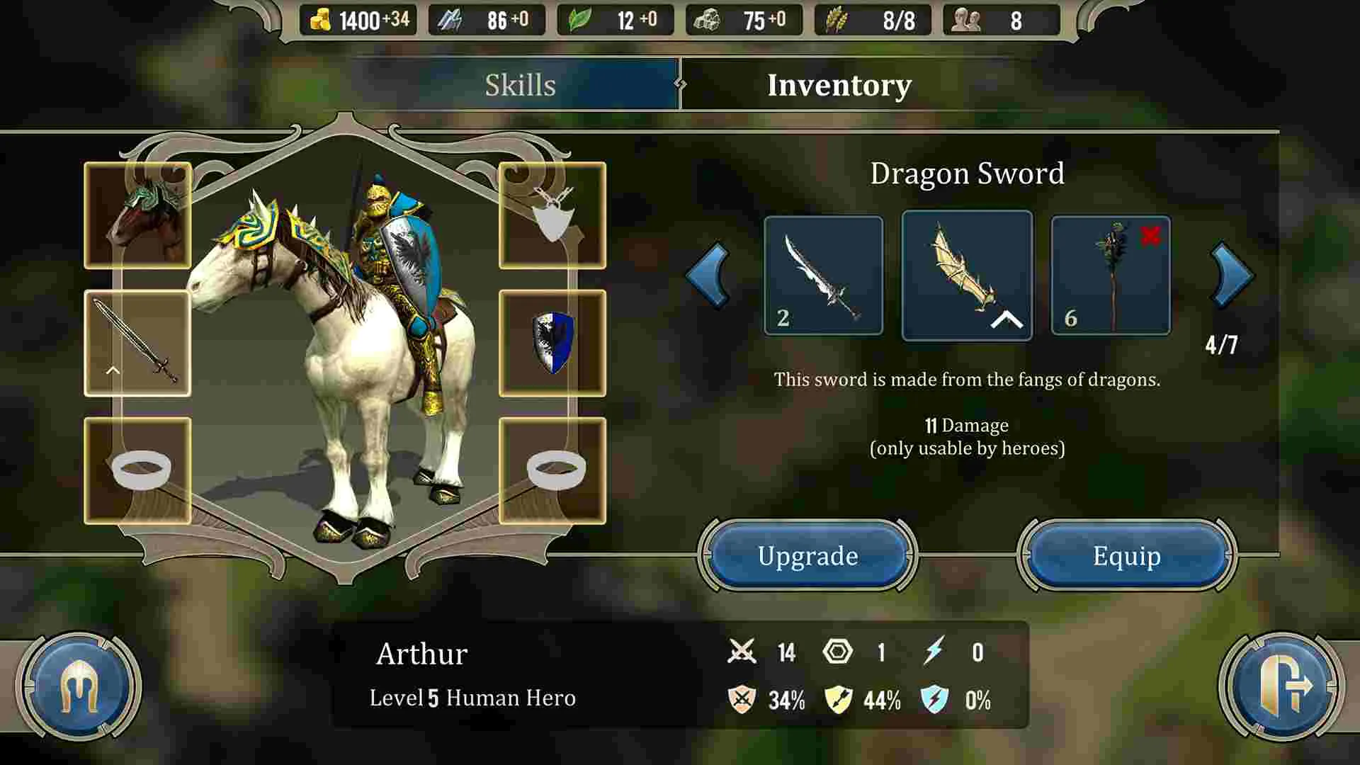 Ảnh 2 của Tải game SpellForce: Heroes & Magic Mod APK 1.2.5 (Vô Hạn Tiền) Anh hùng các chủng tộc trong SpellForce: Heroes & Magic Mod tập hợp đội hình chuẩn bị chiến đấu