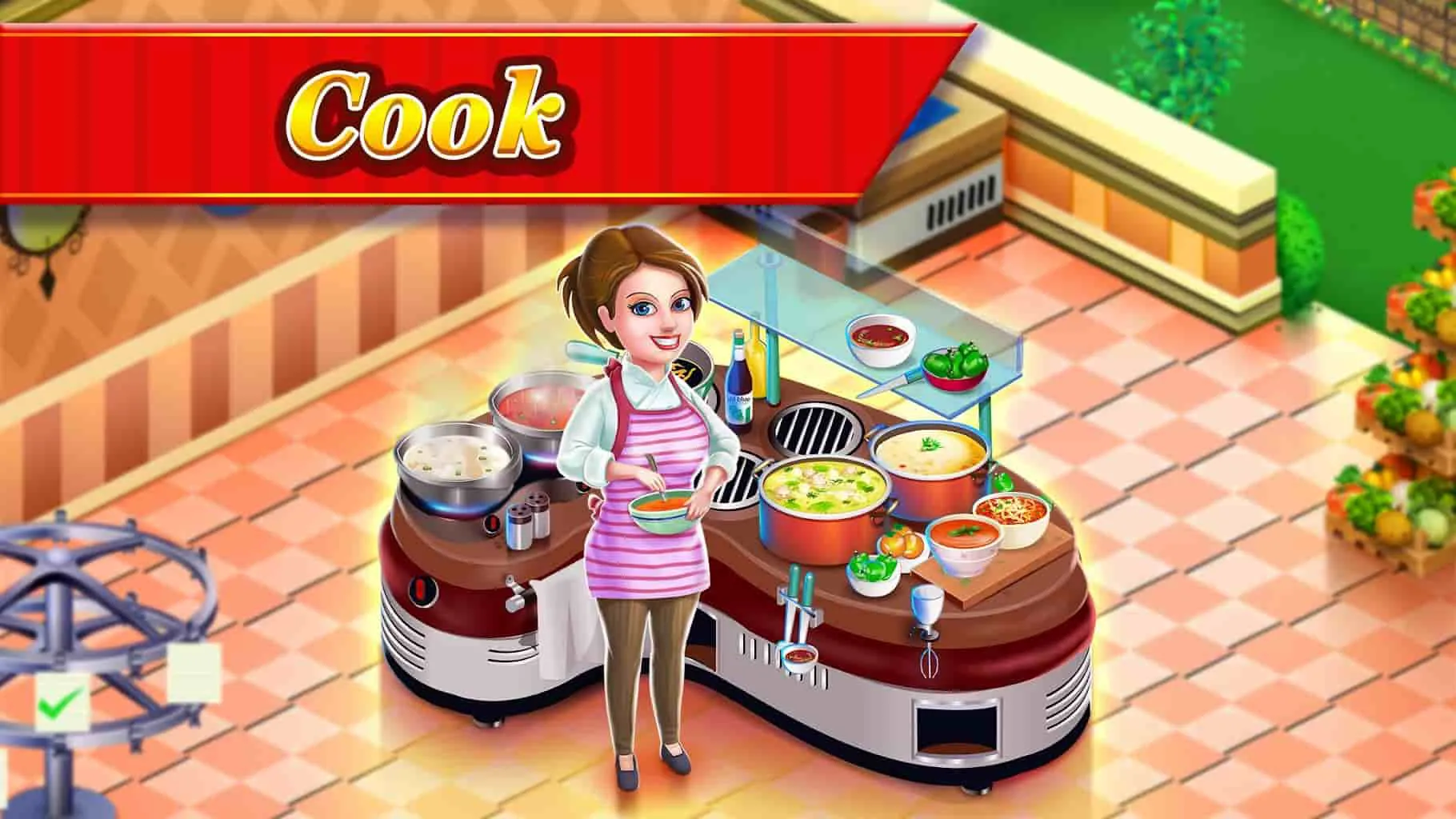 Ảnh 2 của Star Chef Mod APK 2.25.37 (Mở khóa vật phẩm/Nhiều kinh nghiệm) Cảnh đầu bếp trong game Star Chef Mod đang chế biến món ăn