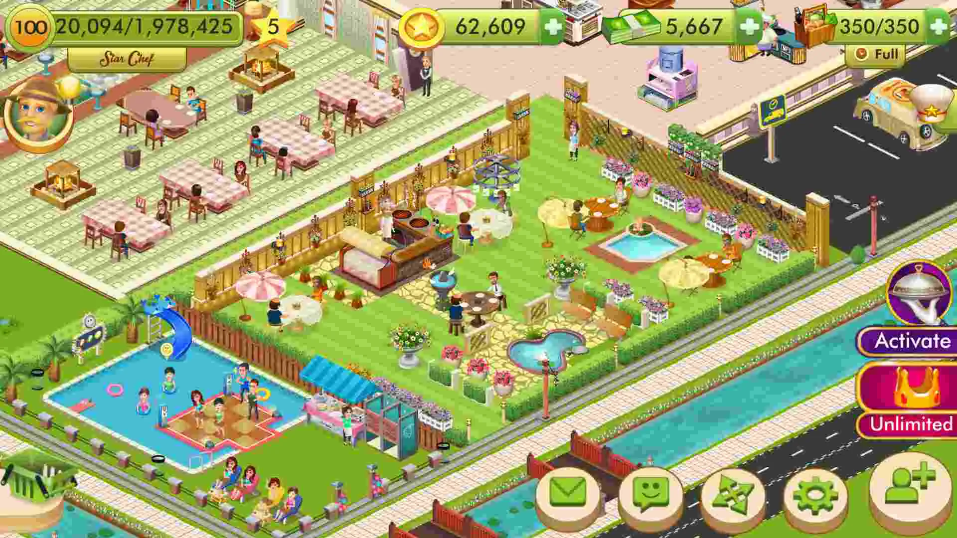Ảnh 4 của Star Chef Mod APK 2.25.37 (Mở khóa vật phẩm/Nhiều kinh nghiệm) Khu vườn trồng trọt nguyên liệu tươi ngon trong Star Chef Mod