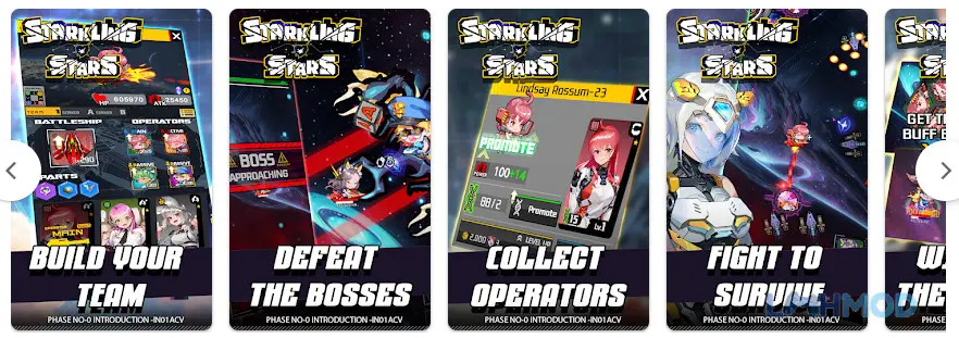 Ảnh 4 của Tải Starkling Stars Mod Apk 10 (Menu, Damage Multiplier, God Mode) cho Android iOs Vật phẩm và tài nguyên trong Starkling Stars Mod