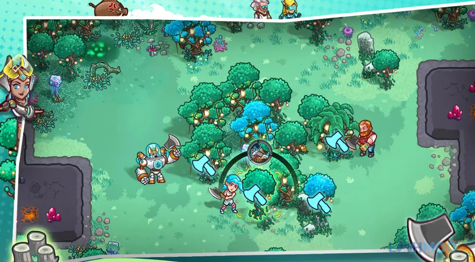 Ảnh 3 của Tải Starlit Eden Apk 0.5.501.10261631 cho Android iOs Giao diện chiến đấu PvP trong Starlit Eden với các anh hùng và kỹ năng