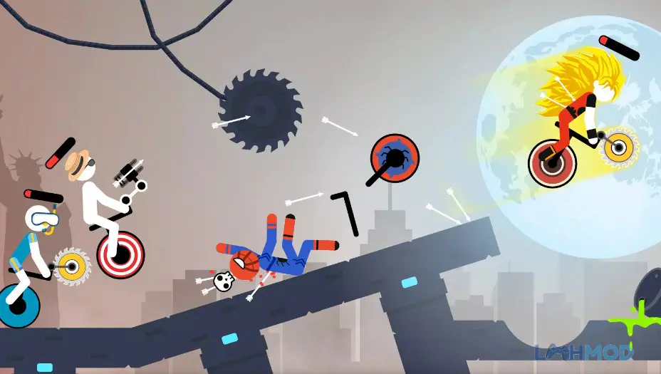 Ảnh 3 của Tải Stickman Racing Apk 1.0.12 cho Android iOs Người que lái xe máy vượt chướng ngại vật