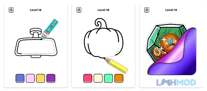 Ảnh 4 của Tải Stiker Art ASMR Color Pages Apk v1.9.5 cho Android iOs Sticker Art ASMR Color Pages Mod Apk – Thiết kế không giới hạn