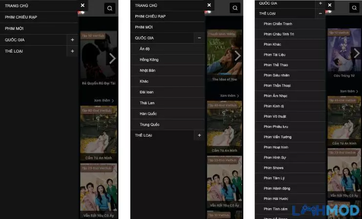 Ảnh 4 của SUBPHIM TV – Ứng Dụng Xem Phim Miễn Phí Hàng Đầu Giao diện SUBPHIM TV đơn giản và dễ sử dụng
