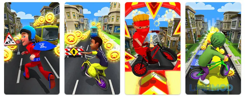 Ảnh 4 của Tải Subway run 2 Apk 1.3.0 cho Android iOs Nhân vật siêu anh hùng đang chạy trong đường hầm tàu điện ngầm đầy màu sắc