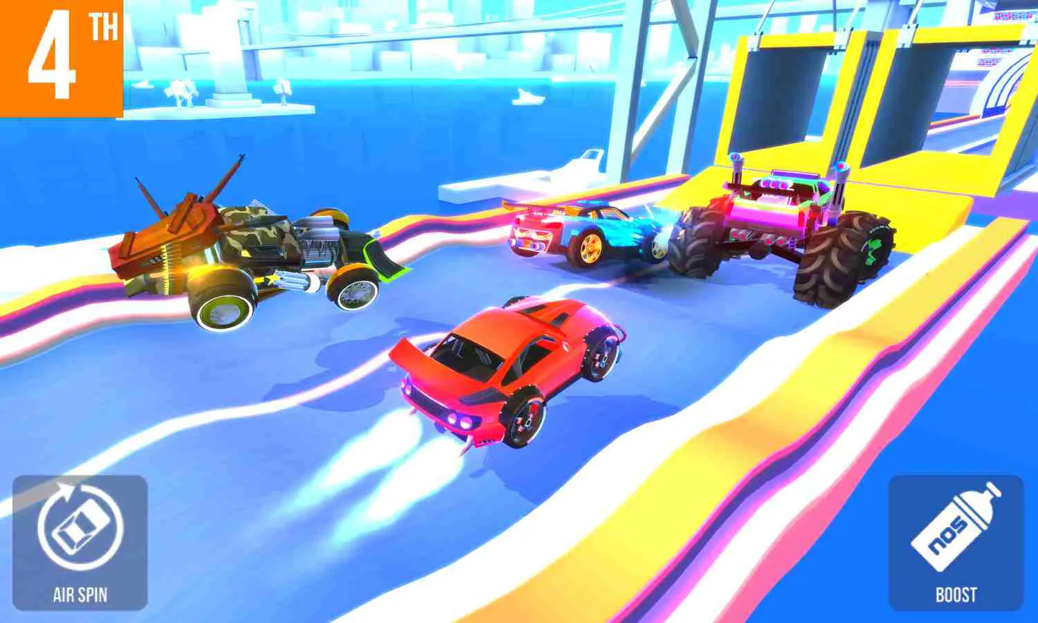 Ảnh 2 của Tải SUP Multiplayer Racing Mod APK 2.3.4 (Menu, Vô Hạn Tiền) Người chơi đang tùy chỉnh đường đua trong SUP Multiplayer Racing với nhiều đoạn ghép nối