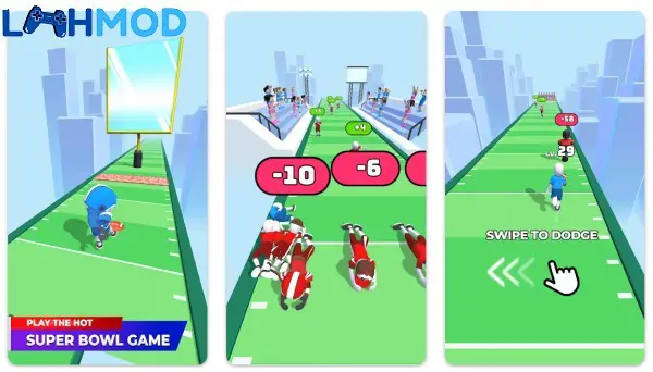 Ảnh 2 của Super Bowl: Leveling Bowl Game APK 1.2.10 Android iOS Nhân vật Super Bowl Leveling Bowl Game trên sân
