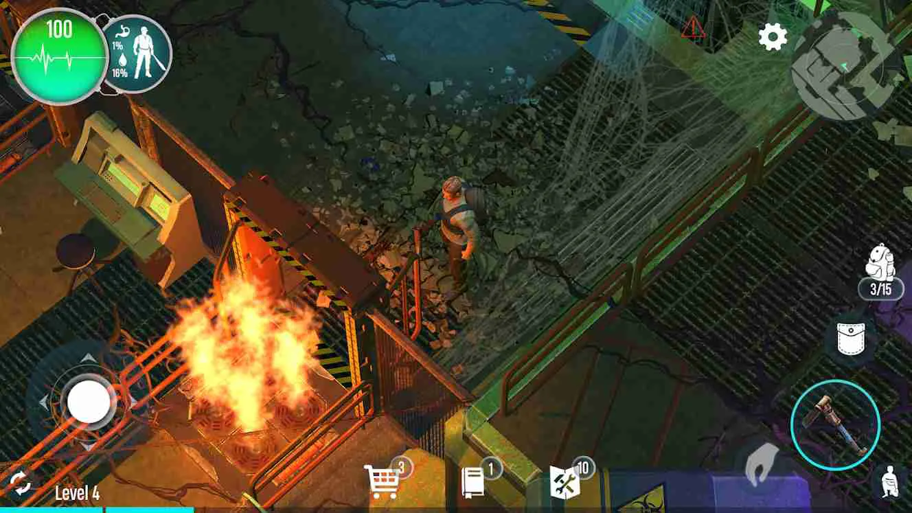 Ảnh 3 của Tải game Survivalist: invasion PRO Mod APK 0.0.614 (Vô Hạn Tiền) Người chơi đối đầu zombie trong Survivalist: invasion PRO Mod