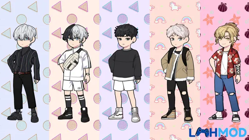 Ảnh 4 của Tải Sweet Dolls: Dress Up Games Mod Apk 1.2.2 (Mở khóa tất cả skin, Vô hạn tiền) Giao diện chọn trang phục của Sweet Dolls: Dress Up Games mod