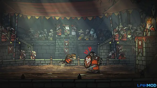 Ảnh 2 của Tải Tails of Iron Apk 0.92 cho Android, IOS Nhân vật Redgi trong game Tails of Iron đang khám phá