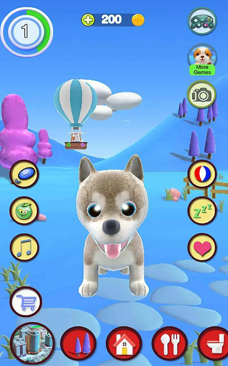 Ảnh 4 của Tải game Talking Puppy Mod APK 1.71 (Vô hạn tiền) Màn hình trang trí phòng trong Talking Puppy Mod
